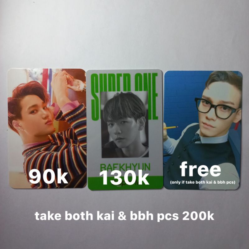 exo kai superm baekhyun lmr japan green id card super one photocard jepang love me right hijau ijo u