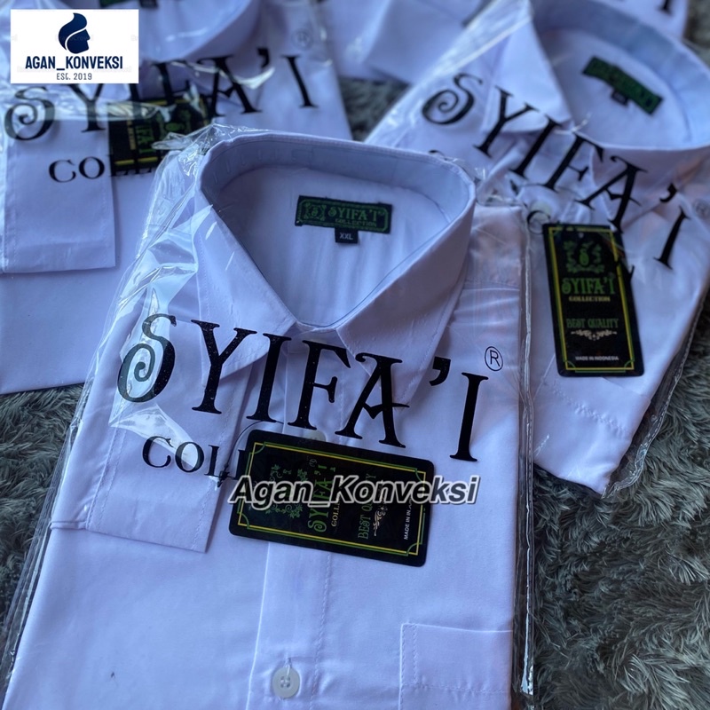 KEMEJA PUTIH POLOS PREMIUM PRIA Size JUMBO XXL XL L M Lengan Panjang