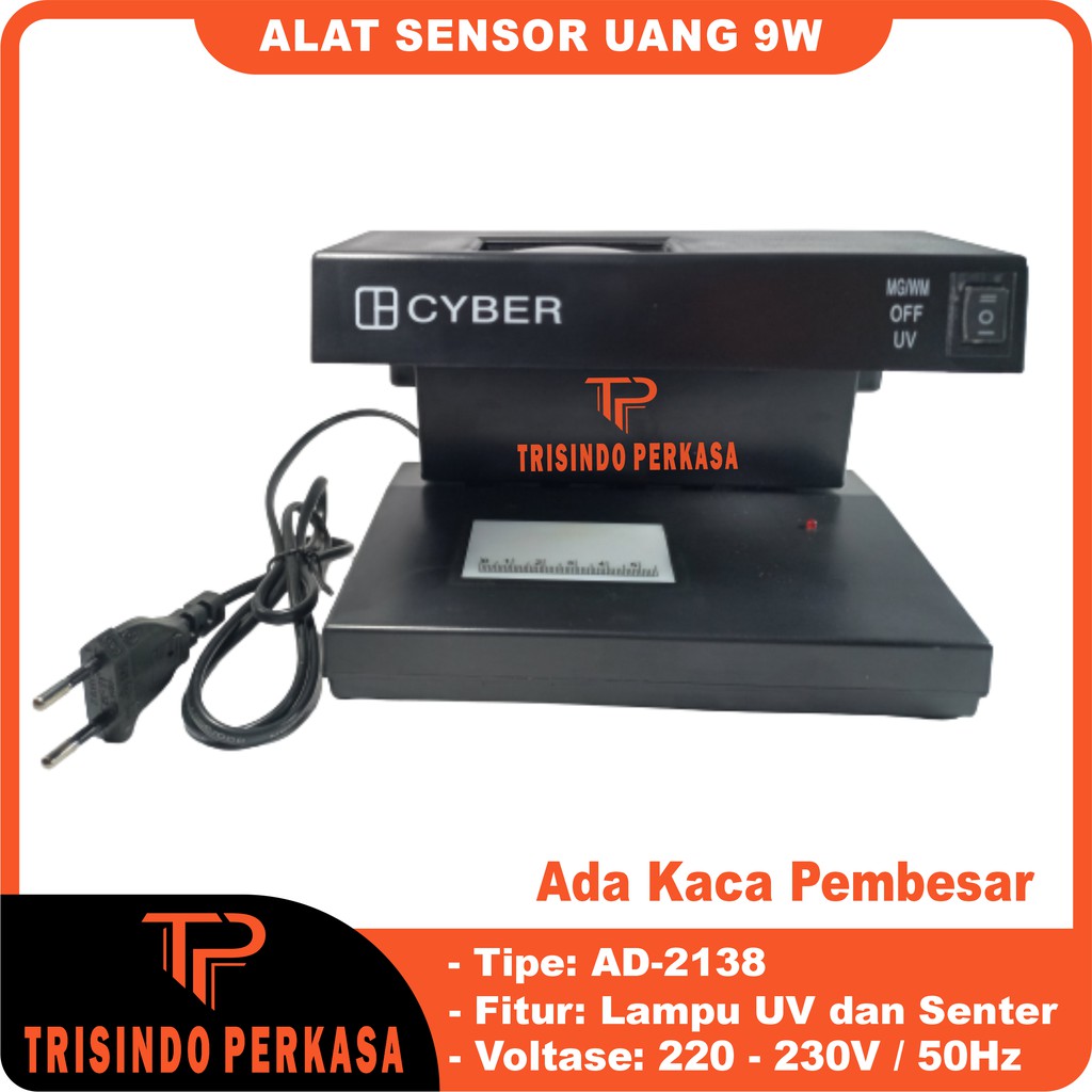 Alat Deteksi Uang Palsu /alat sensor uang/Money Detector TK 2138 AD-2138