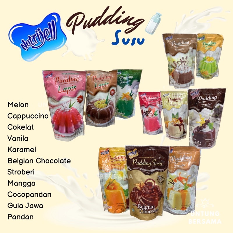 ❤️UB❤️ NUTRIJELL PUDING SUSU | LAPIS | SANTAN