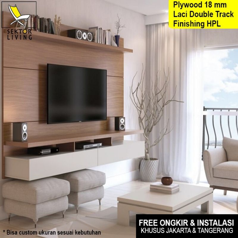 Meja TV Rak TV Backdrop TV Gantung - SL3200