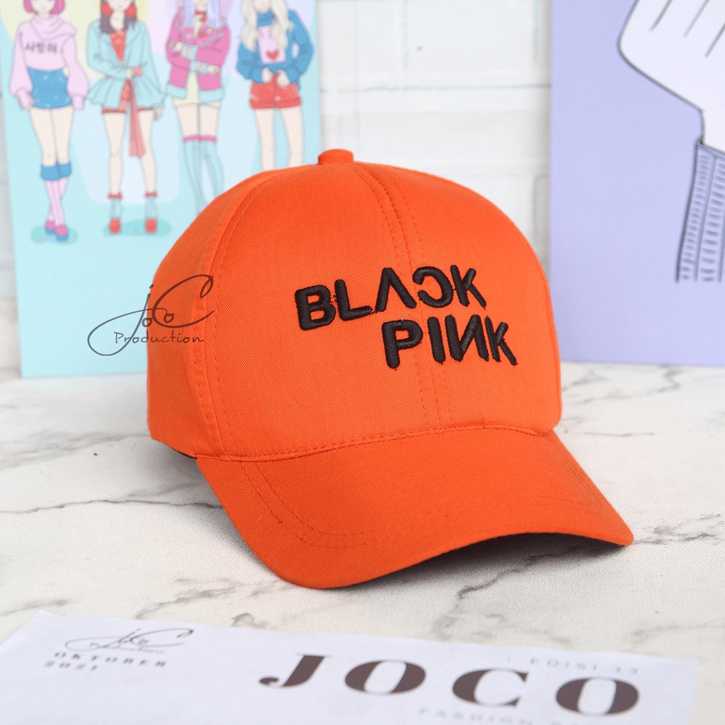 PHILEO | TOPI BASEBALL ANAK FASHION HAT TOPI MOTIF BORDIR UNISEX TOPI MOTIF BLACK PINK BORDIR-BLACKPINK - OREN