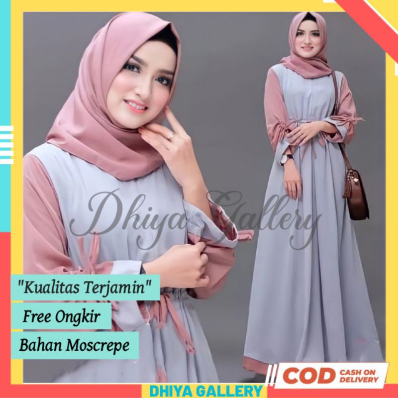 Baju Gamis Dress Wanita Remaja Terbaru 2022 Lebaran Kekinian Baju Muslim