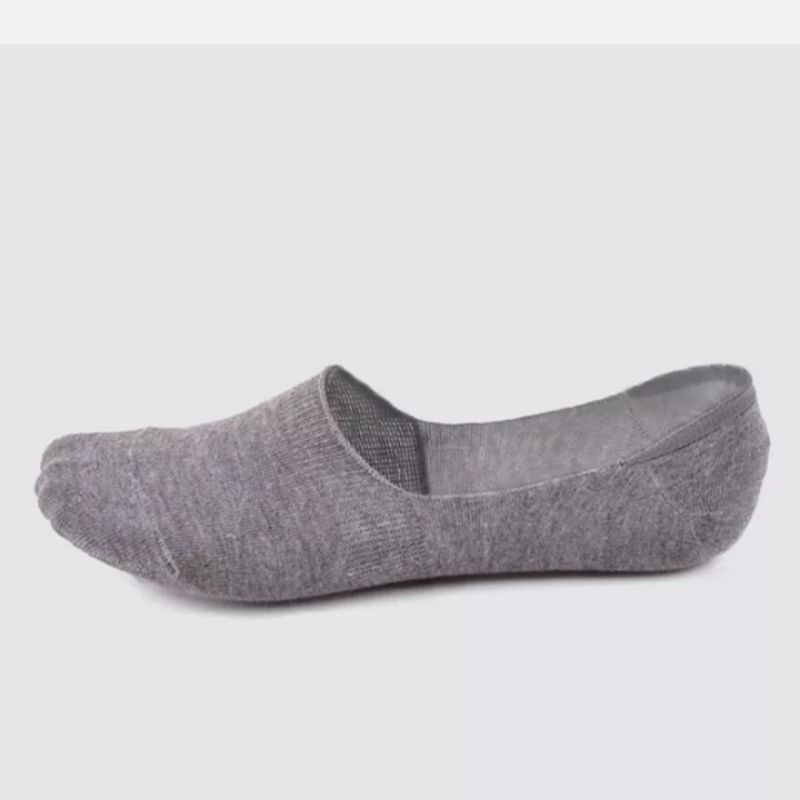 Sepasang Kaos Kaki Pendek Tumit Telapak Pria Serat Bamboo Anti Bacterial
