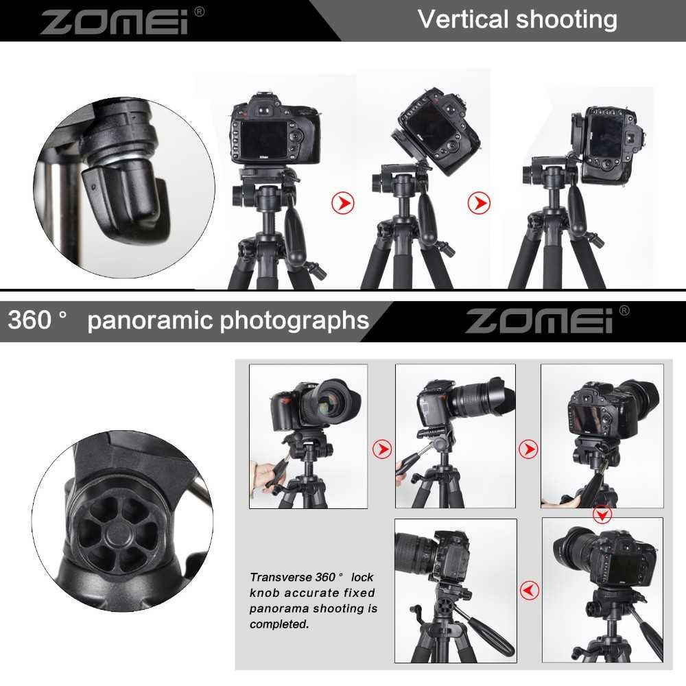 Zomei Professional Tripot T04 DSLR Tripod&amp;Pan Head Berkualitas Tripot Camera DSLR Nyaman Digunakan