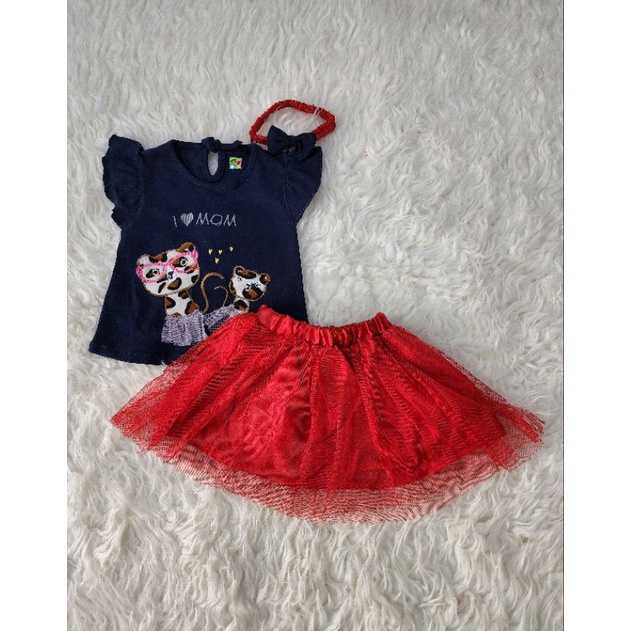 sofiebabyshop set atasan tutu + bandana