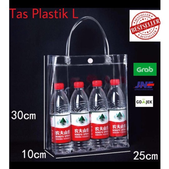 

TAS PLASTIK UK L / TAS PLASTIK TRANSPARAN / TAS MIKA / TAS PVC MIN ORDER 10 KELIPATAN ORDER 10