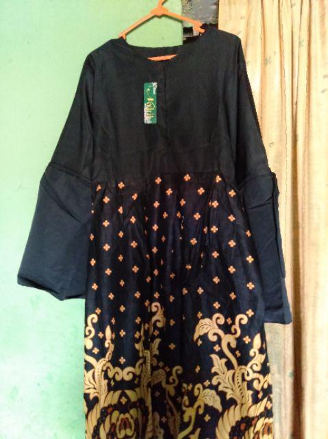 Baju Batik Gaun  Pesta Rizky Nazar Couple Gamis 2499 Aka Rahwana Gurita Aka Couple Masakini