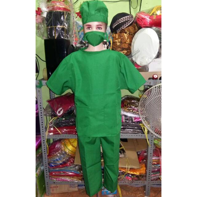 Baju dokter bedah anak uk TK / baju profesi dokter bedah