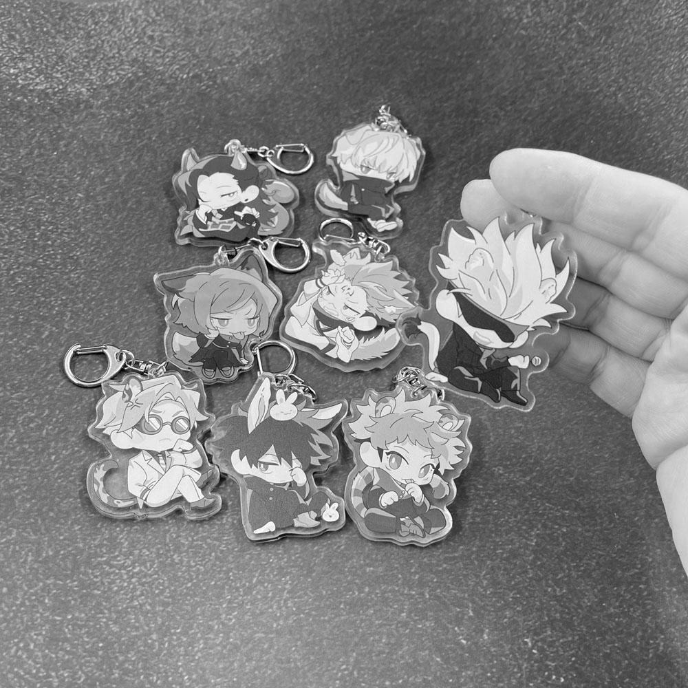 Needway   Jujutsu Kaisen Gantungan Kunci Untuk Anak-Anak Fashion Miniatur Jujutsu Kaisen Scultures Anime Jepang Key Ring