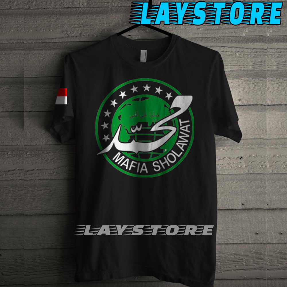 Kaos Logo Mafia Sholawat Mafis Warna Hitam Shopee Indonesia