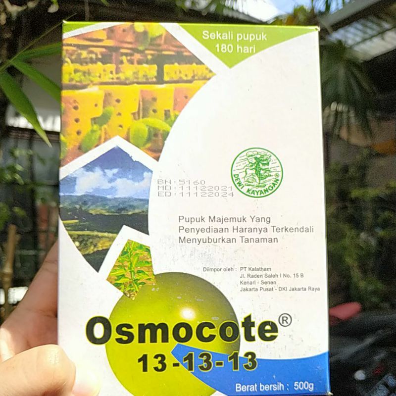 OSMOCOTE (DEKASTAR) 13 13 13 131313 Seimbang Pupuk NPK Asli Kemasan Pabrik 500 Gram