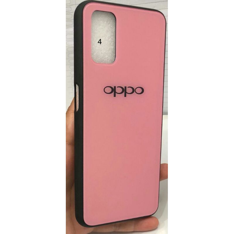 BACK CASE GLASS CANDY MACARON OPPO A52 A92