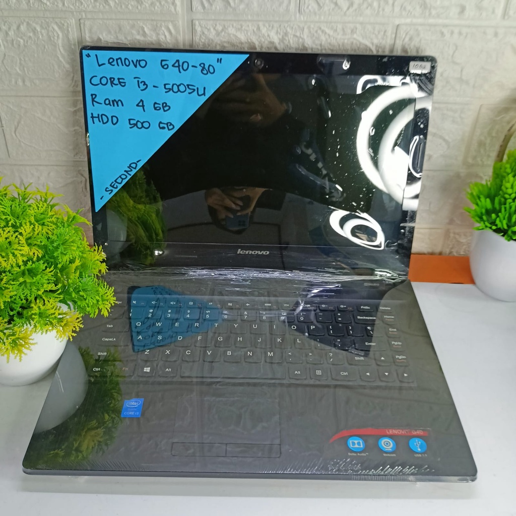 LENOVO G40-80 CORE I3-5005U RAM 4GB HDD 500GB 14 INCH