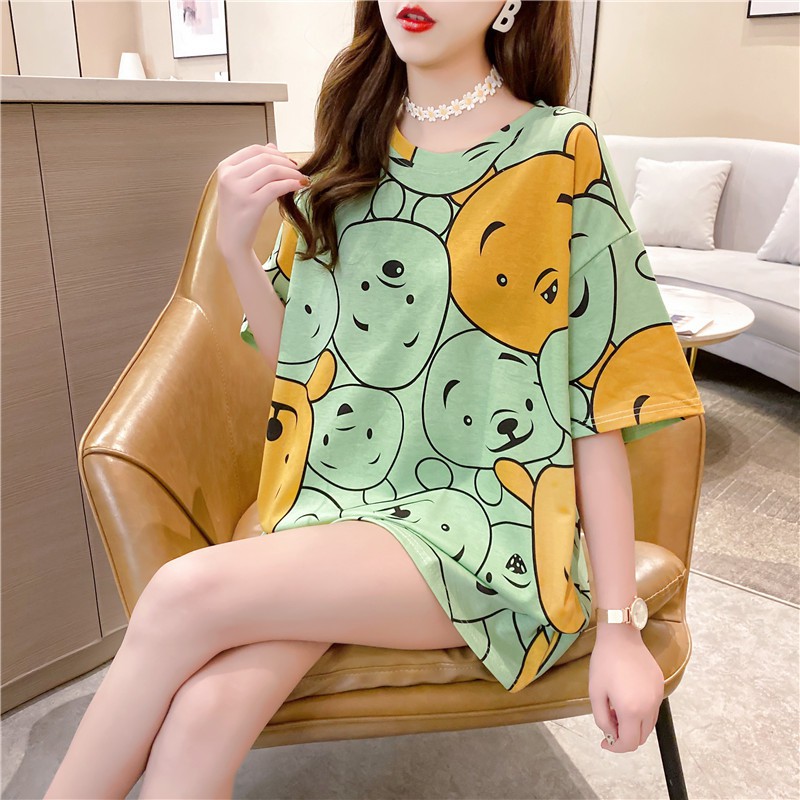 OVERSIZED TEE POOH IMPORT KATUN TEBAL
