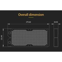 BARROW Dabel-30a 240 Cooper Radiator 240mm (Ketebalan 30mm)