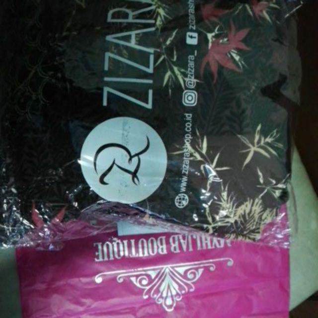 Zizara Bambu Dress - Gamis Motif Batik Modern Terbaru Muslimah