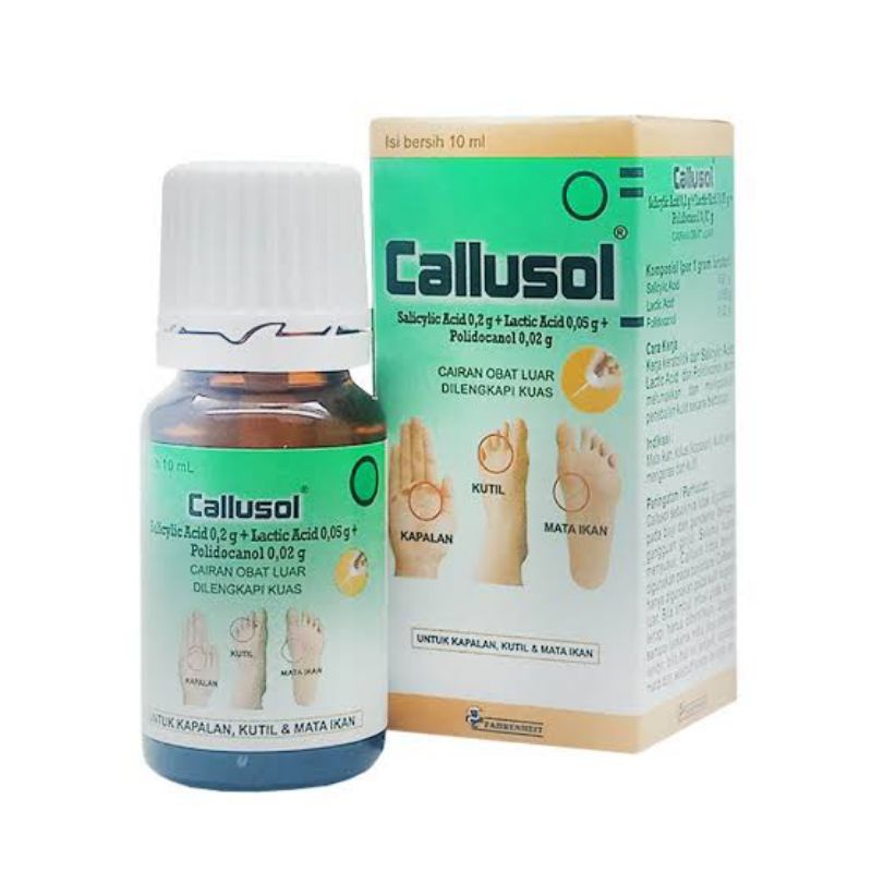 ORIGINAL CALLUSOL 10 ML / OBAT MATA IKAN &amp; KUTIL DAN KAPAL CALUSOL 10 ML