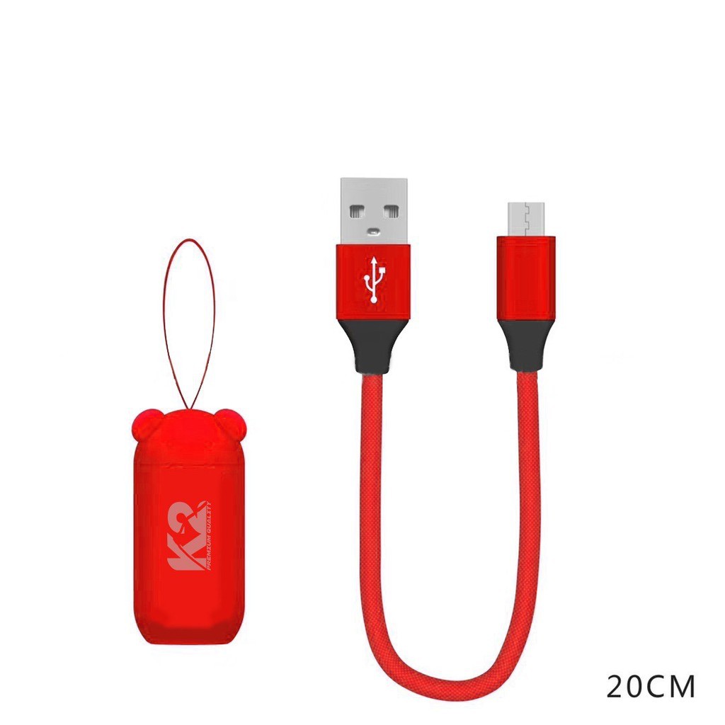 Trend-KABEL DATA PANDA K2-C06 K2 PREMIUM QUALITY MICRO USB / TYPE C 20cm Fast Charging 2.4A