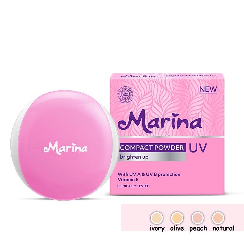 Marina Compact Powder UV Protection Brighten Up