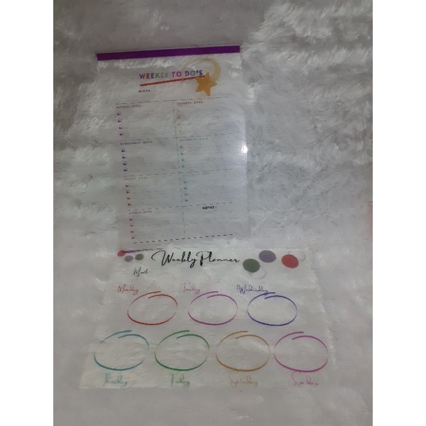 

Weekly Planner Acrylic ukuran A4