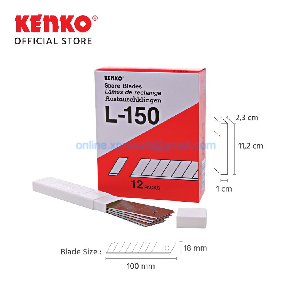 

Isi / Refill / Pisau Cutter Kenko Besar L-150 (18mm)