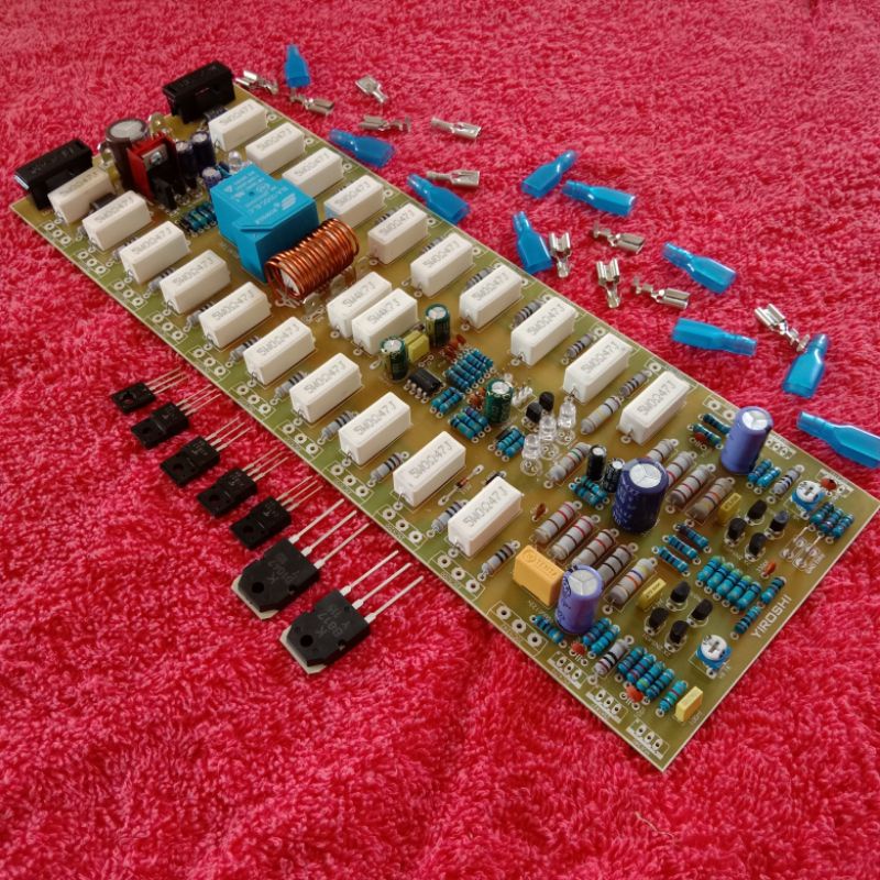 KIT DRIVER YIROSHI 3U plus PROTEKTOR dan LED CLIP PCB FIBER fr4