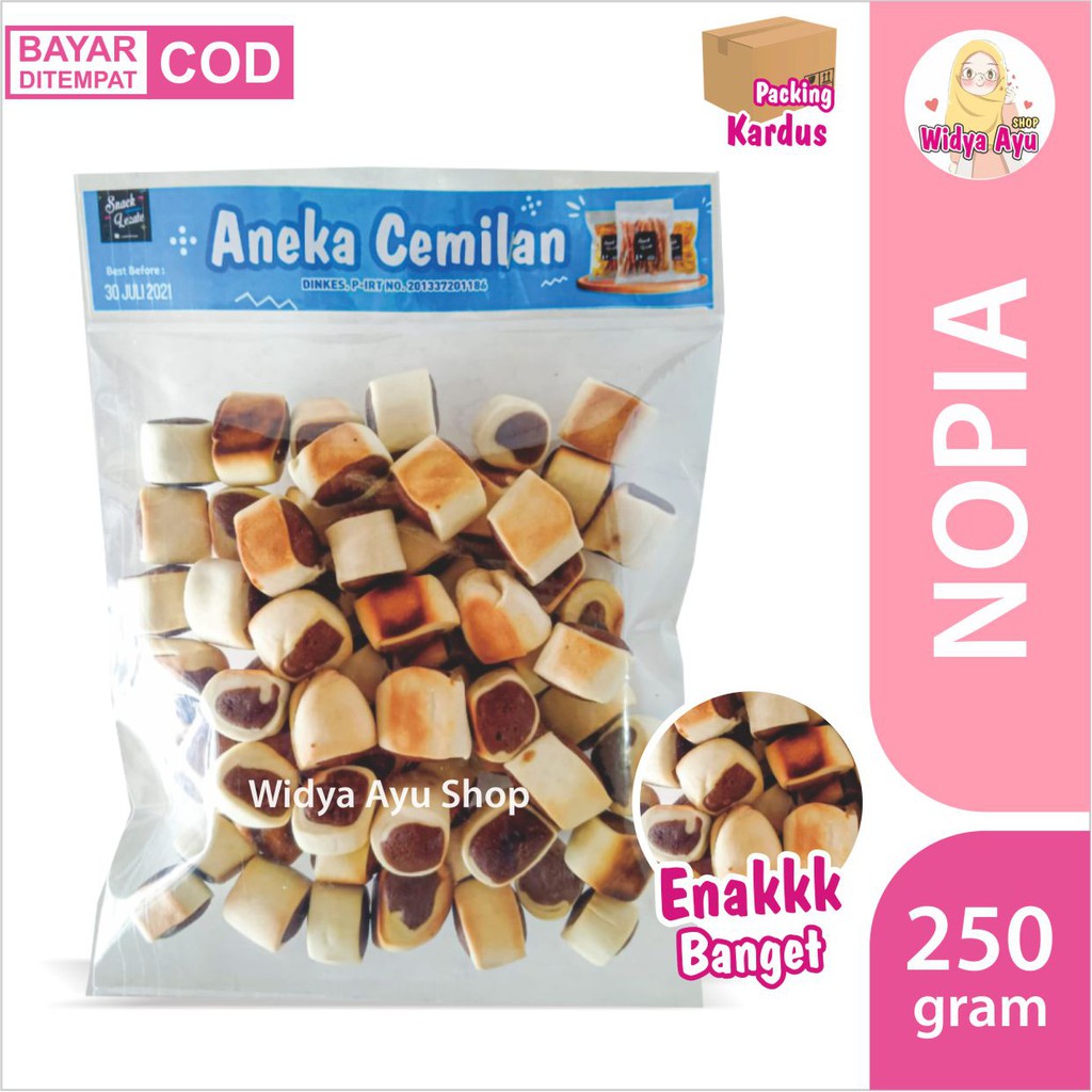 

Nopia Potong 250gr / Rasa Gula Jawa / Kue Mino / Nopia / Cemilan Jadul / Kue Pia Wap Shop