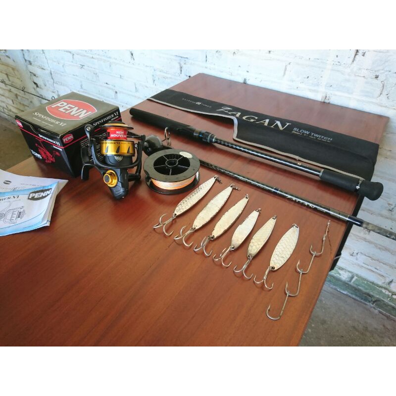 Reel Penn Spinfisher VI 4500 & Rod Zen Zagan Slow Twitch ZZ632S-2 PE 1-3