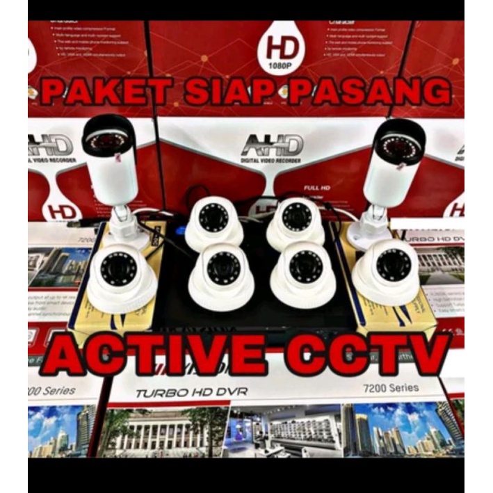 murah paket cctv 8 camera 5mp komplit tinggal pasang