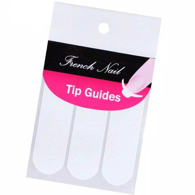 Tip Nail Guide A stiker Stiker french nail art