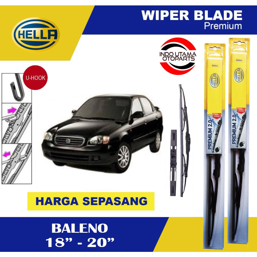 Wiper Blade Mobil Baleno HELLA Premium 2.0 (18-20)