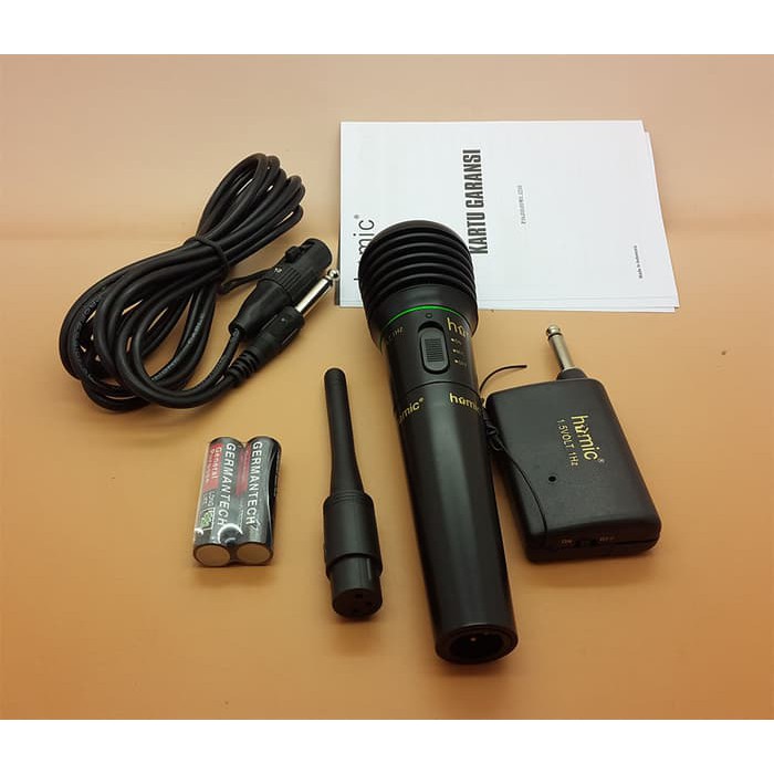 READY!! Mic Wireless Microphone Homic HM 308 Microfon Karaoke tanpa kabel Original