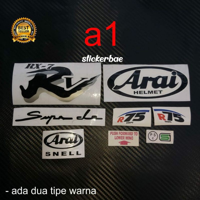 STIKER ARAI RX-7 SET CUTTING MURAH