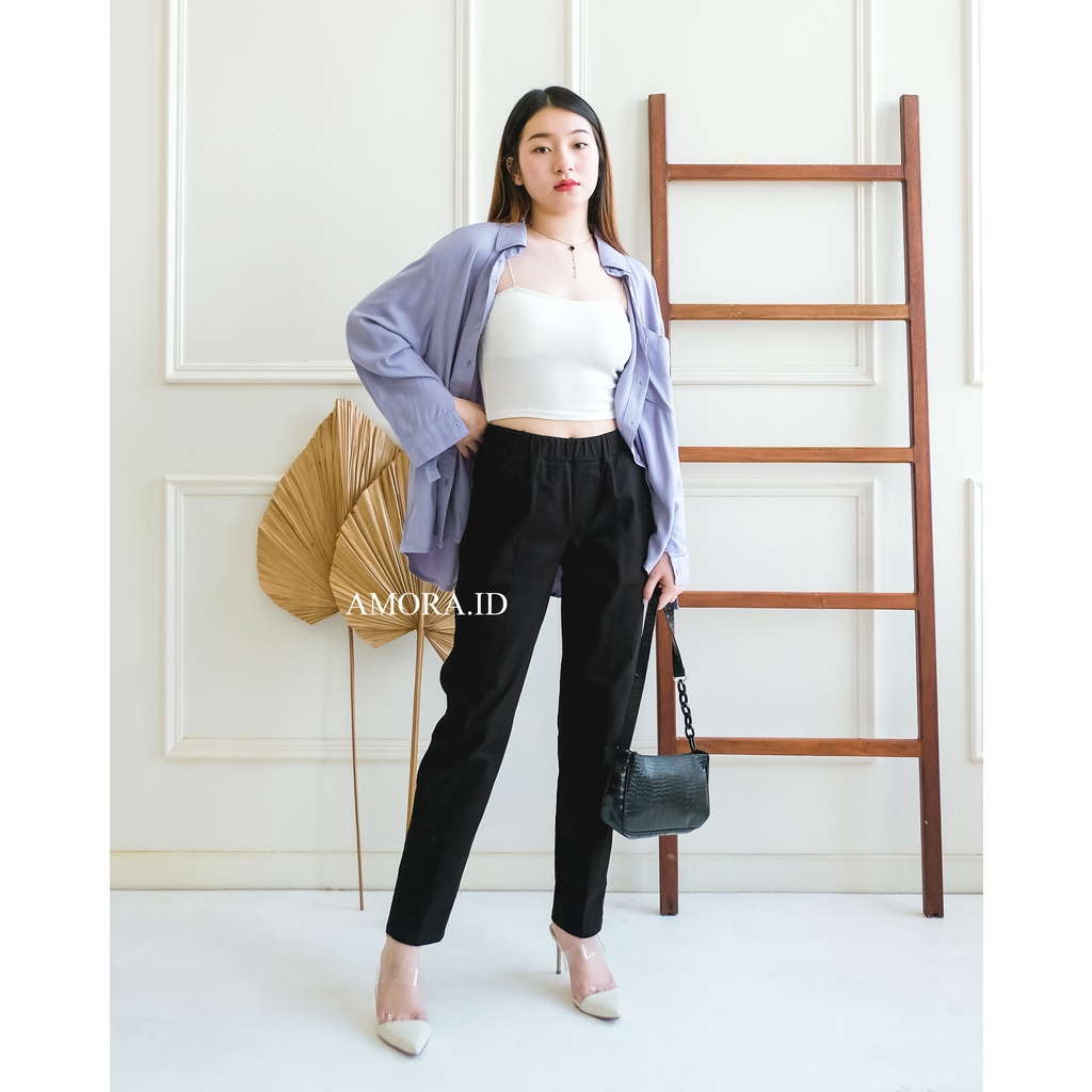 8L,6L,5L,4L,3L,2L,XLALLSIZE CELANA KERJA KANTOR MODEL LEGGING KARET FULL / CELANA WANITA BIGSIZE / JUMBO