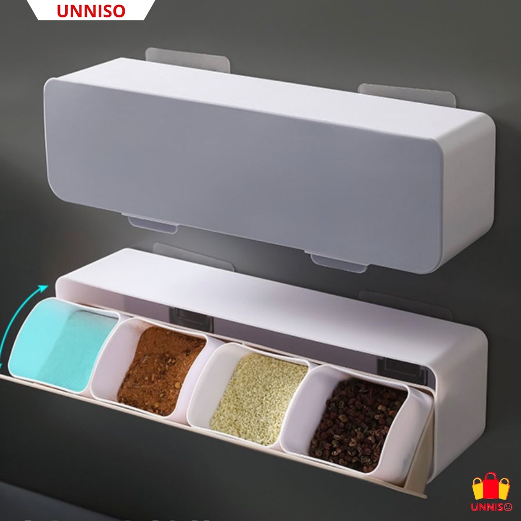 UNNISO - Rak Tempel Tempat Bumbu Dapur RTB1