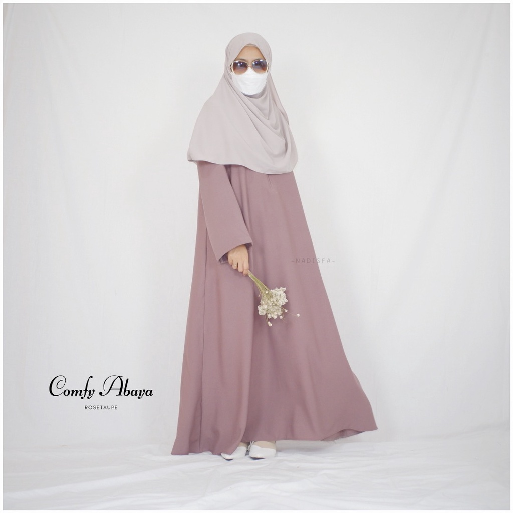 COMFY ABAYA BASIC XS S M  / ABAYA TURKI / ABAYA BASIC / Abaya Kalong / Abaya Umroh / Abaya jumbo