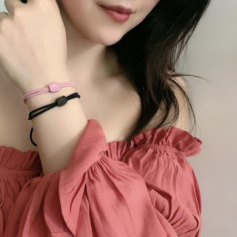 3SP | ART36 Ikat Rambut Korea Karakter Piggy Kuncir Rambut Cepol Hairtie