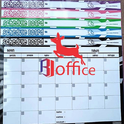 

SCHEDULE BOARD / Papan Tulis Karton / Warna