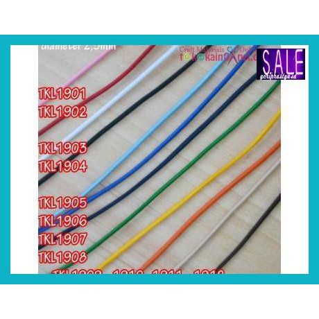 

TESNAMMUSLIM- TKL19 TALI KARET UK 2,5MM (PER METER) - 01 PINK MUDA -ASLI.