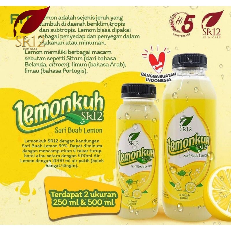 

Lemonkuh Minuman Kesehatan Kemasan Botol SR12 HERBAL SKINCARE