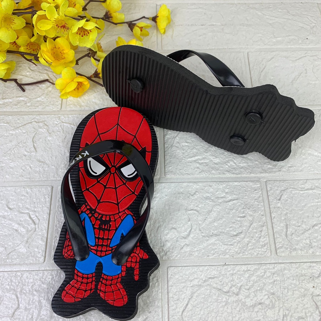 SENDAL JEPIT ANAK TIMBUL SPIDERMAN BONEKA 1-2,5 TAHUN XA05