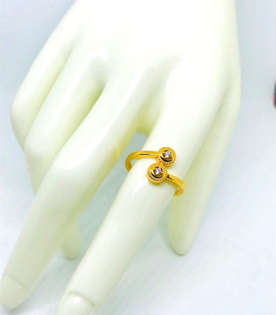 Cincin wanita //cincin permata // cincin lapis emas // perhiasan fasion //cincin