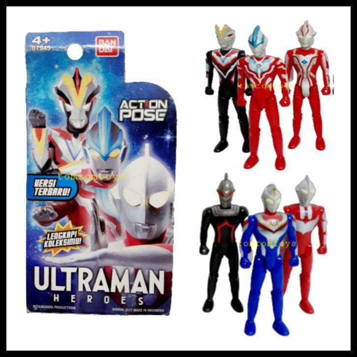 Bandai Ultraman Action Pose Mainan Action Figure