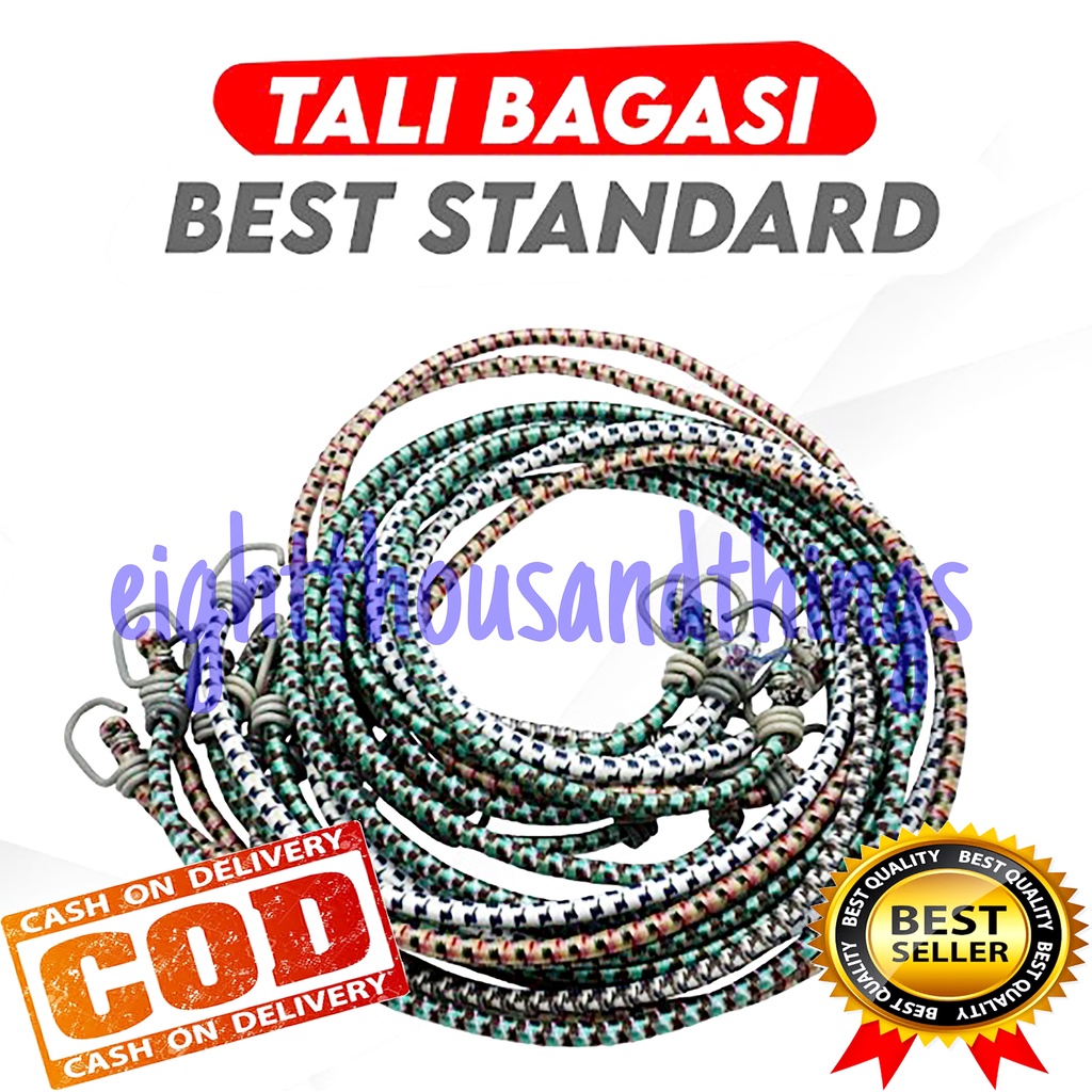 Tali Karet Bagasi 100cm 60cm Tali Pengikat Barang di Motor Tali Karet Motor Universal Tali Serbaguna vario beat nmax lexi aerox adv supra kharisma revo xmax ninja satria fu vixion byson xabre cs1 r25 r15 spacy scoopy genio fino xeon m3 click import