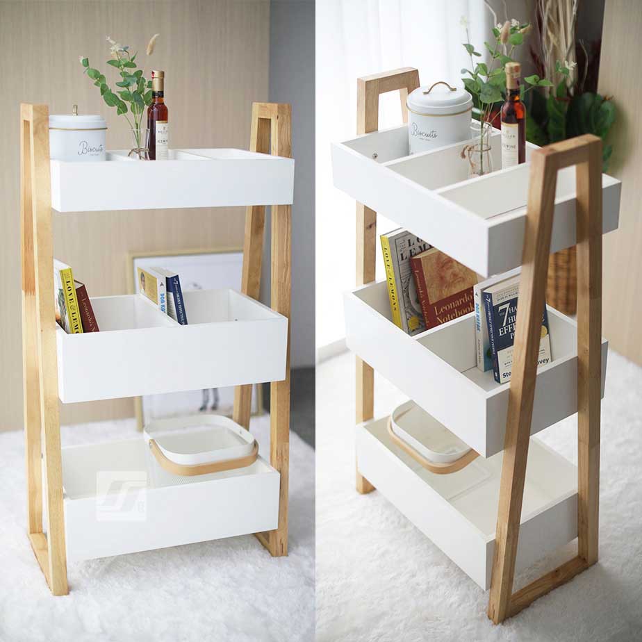 Denver Rak serbaguna 3 susun Minimalis Kayu by F2C Furniture