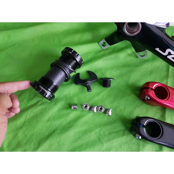 PROMO !! Crank Arm Ht2 Hollowtech ll SLK include Bb Bcd 130 Panjang Arm 170 mm