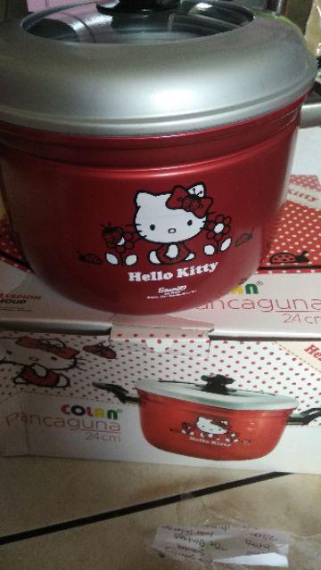 Panci Panca Guna / Panci Kukusan Hello Kitty 22cm Maspion Tutup Kaca