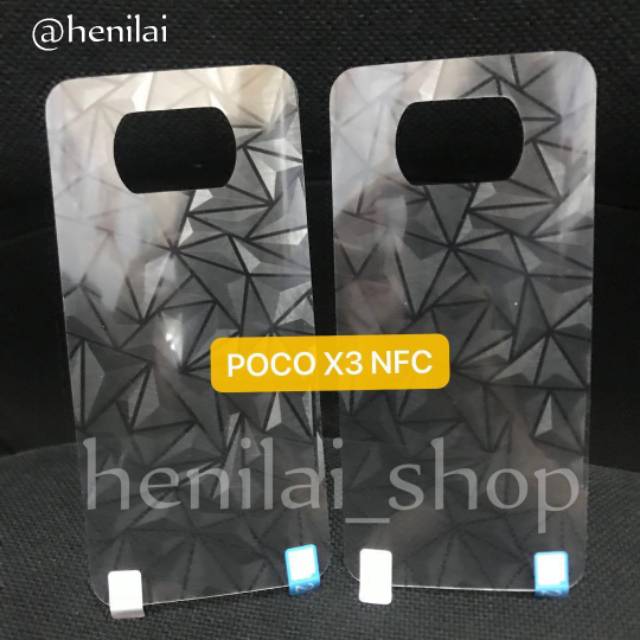 Skin/Garskin Diamond 3D XIAOMI Poco X3 Redminote 4 4x 5 6pro 7 8 8pro 9 9pro K20/K20pro Pocophone F1