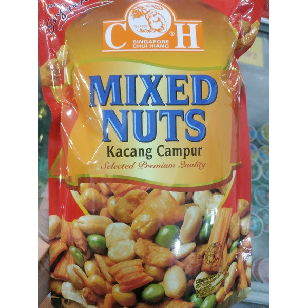 

CHUI HIANG C H MIXED NUTS KACANG CAMPUR 500G SINGAPORE KEMASAN PREMIUM